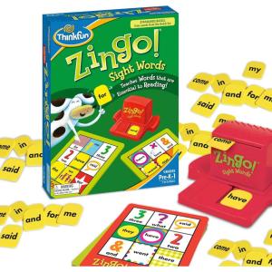 Think Fun Zingo! Sight Words,(ThinkFun Zingo Sight Words Game – Award-Winning Educational Toy | Sight Words Flash Cards Kindergarten Alternative | Learn to Read Game for Pre-K to 2nd Grade | STEM Toy for 5 Year Old | Multicolor)