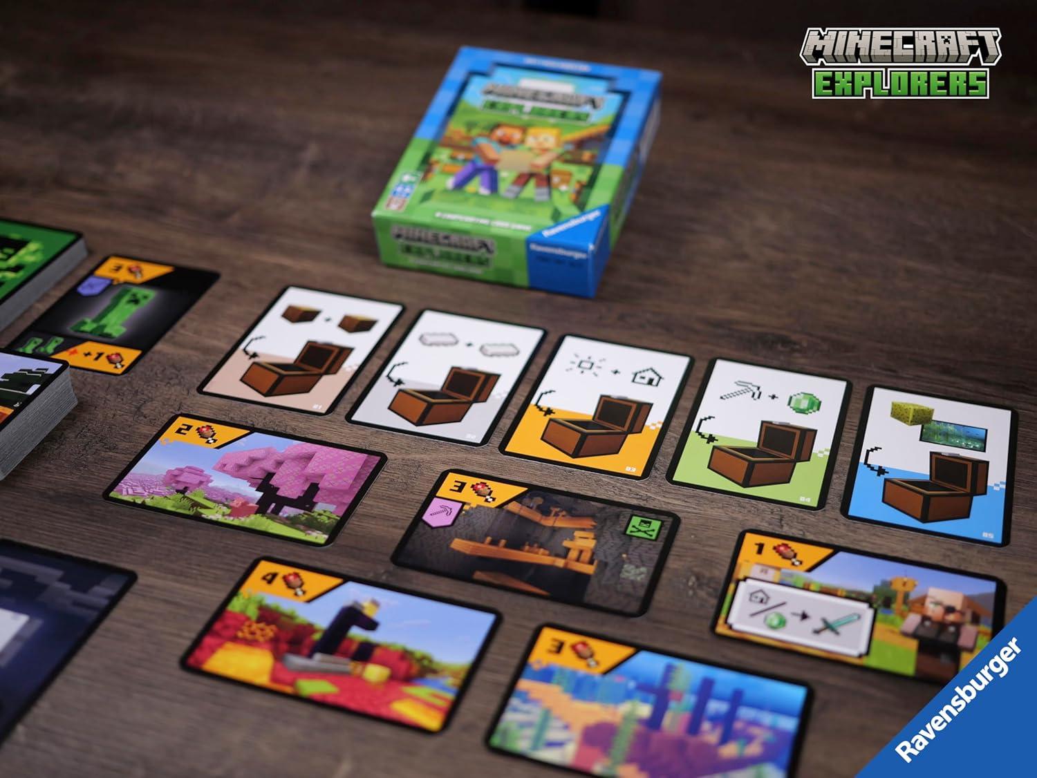 imageRavensburger 21580 Minecraft Explorers Cooperative Card Game for 24 People Ages 8 and up