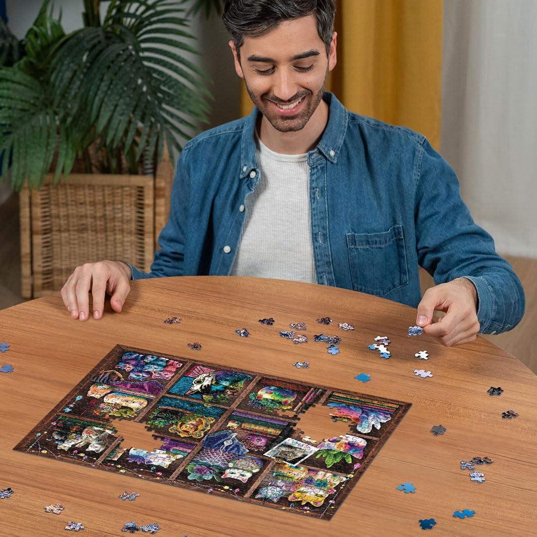 imageRavensburger Cats and Succulents Jigsaw Puzzle 500 Pieces AdultTargeted Relaxing Activity Interlocking Fit Handcrafted in Germany Unique Artwork by Brigid Ashwood