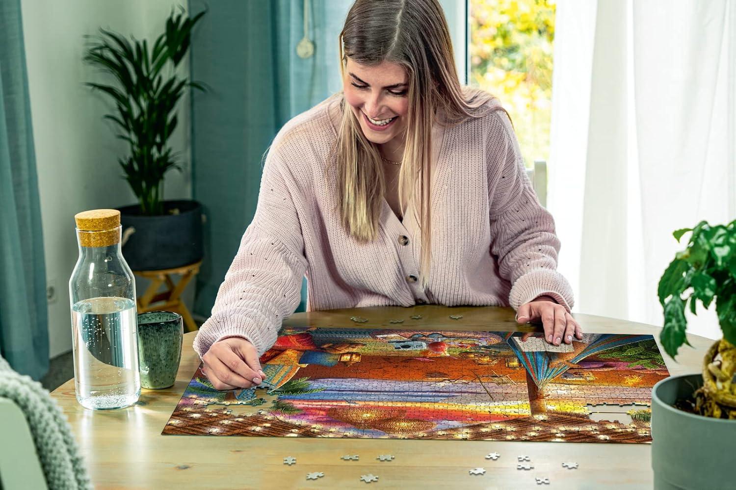 imageRavensburger Cozy Cabana Puzzle Tranquil 500Piece Jigsaw Unique Softclick Technology Large Format FSCCertified Materials Ideal Family Fun ActivityFormat