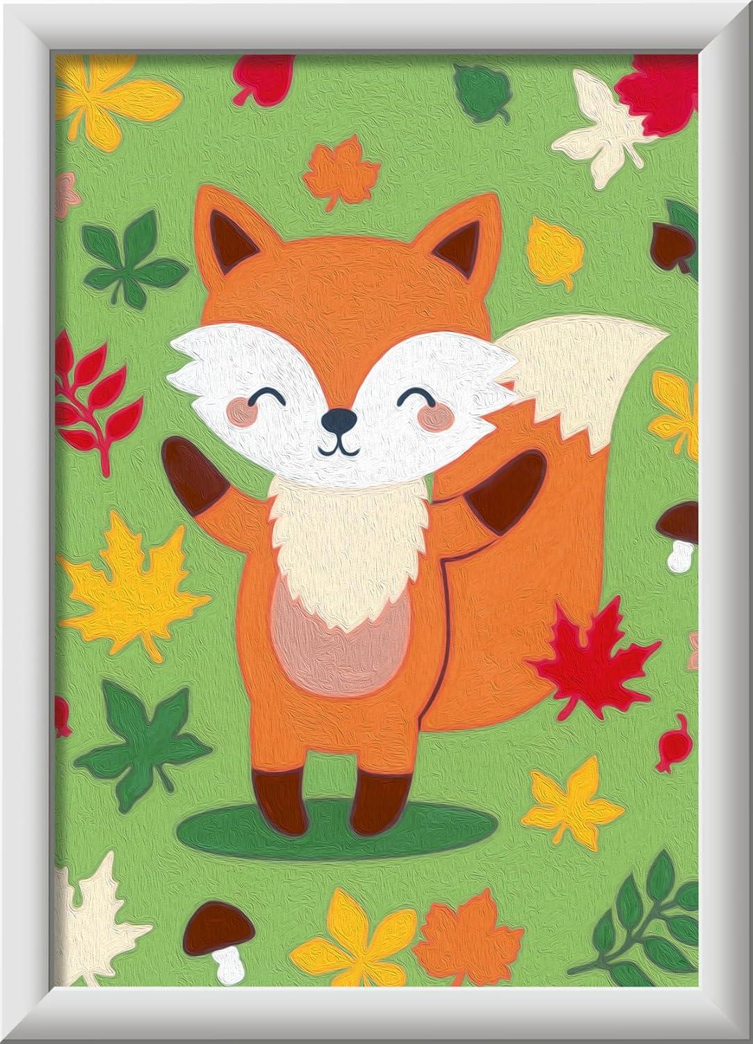imageRavensburger CreArt Fantastic Fox Paint by Numbers Kit for Kids 20266 Painting Arts and Crafts for Ages 7 and Up
