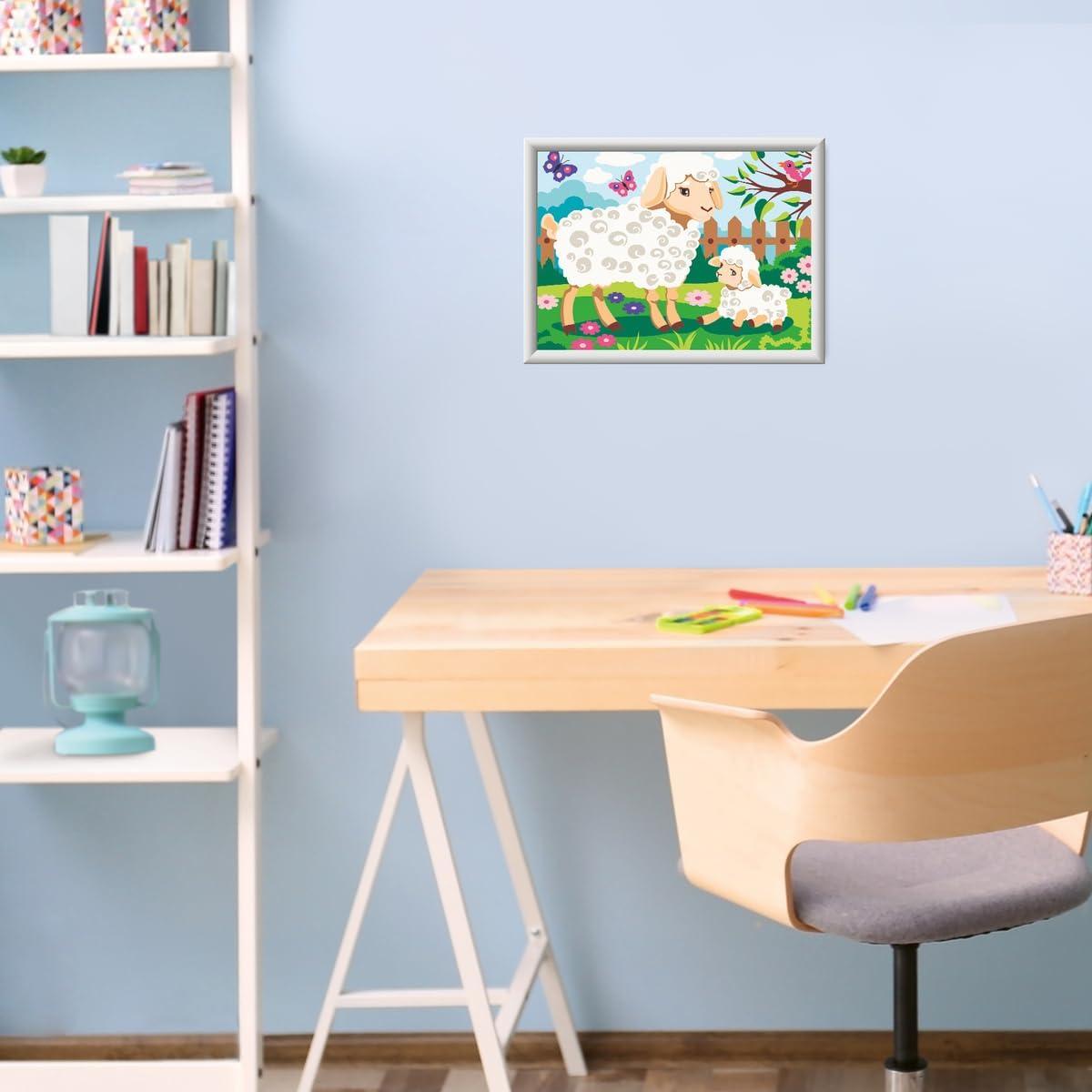 imageRavensburger CreArt Sheep and Lamb Paint by Numbers Kit for Kids 23723 Painting Arts and Crafts for Ages 9 and Up
