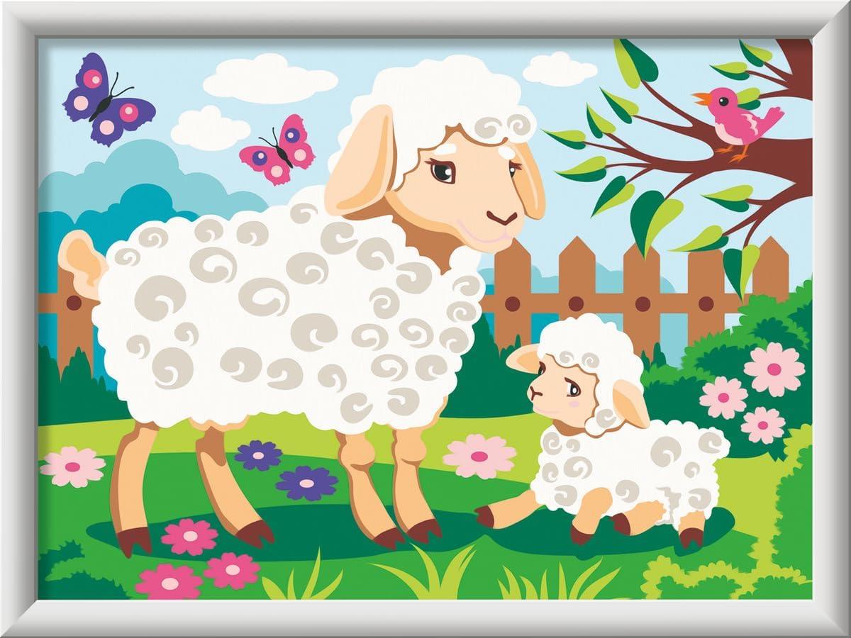 imageRavensburger CreArt Sheep and Lamb Paint by Numbers Kit for Kids 23723 Painting Arts and Crafts for Ages 9 and Up