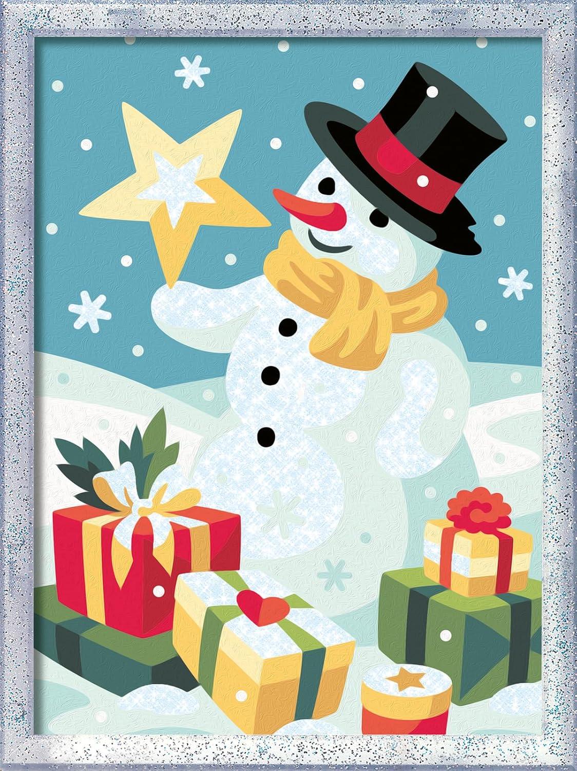 imageRavensburger CreArt Spectacular Snowman Paint by Numbers Kit for Kids 25978 Painting Arts and Crafts for Ages 9 and Up