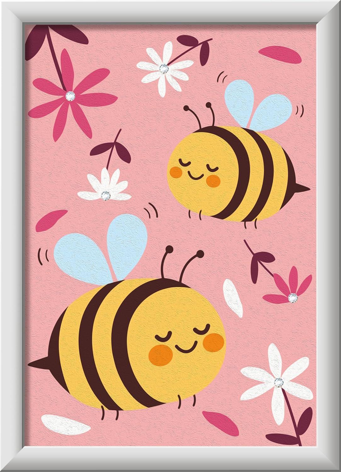 imageRavensburger Creart Happy Bumblebees Paint by Numbers Kit for Children