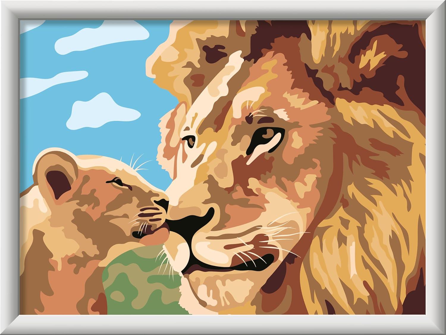 imageRavensburger Creart Lion Baby Paint by Numbers Kit for Children