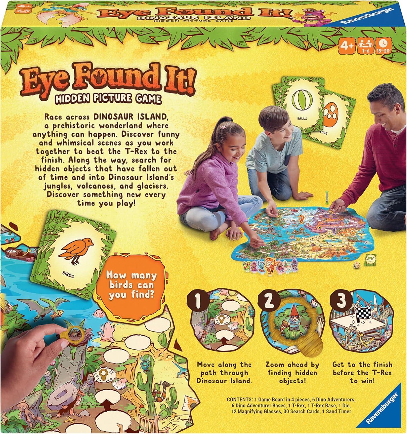 imageRavensburger Dinosaur Island Eye Found It Board Game Educational Adventure for Kids and Families Promotes Focus Memory and Teamwork Fun Learning Game for Ages 4