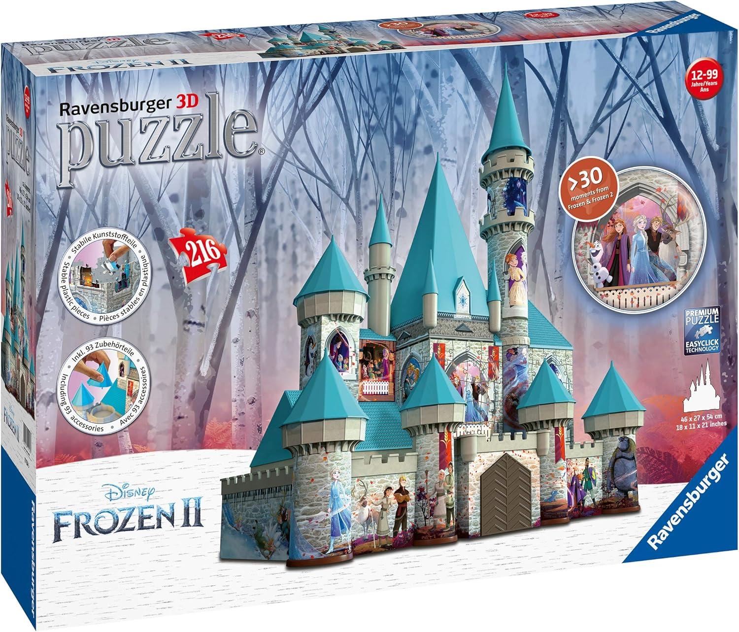 imageRavensburger Disney Frozen II Castle 216 Piece 3D Jigsaw Puzzle for Kids and Adults 11156 Great for Any Birthday Holiday or Special OccasionDisney Frozen Castle