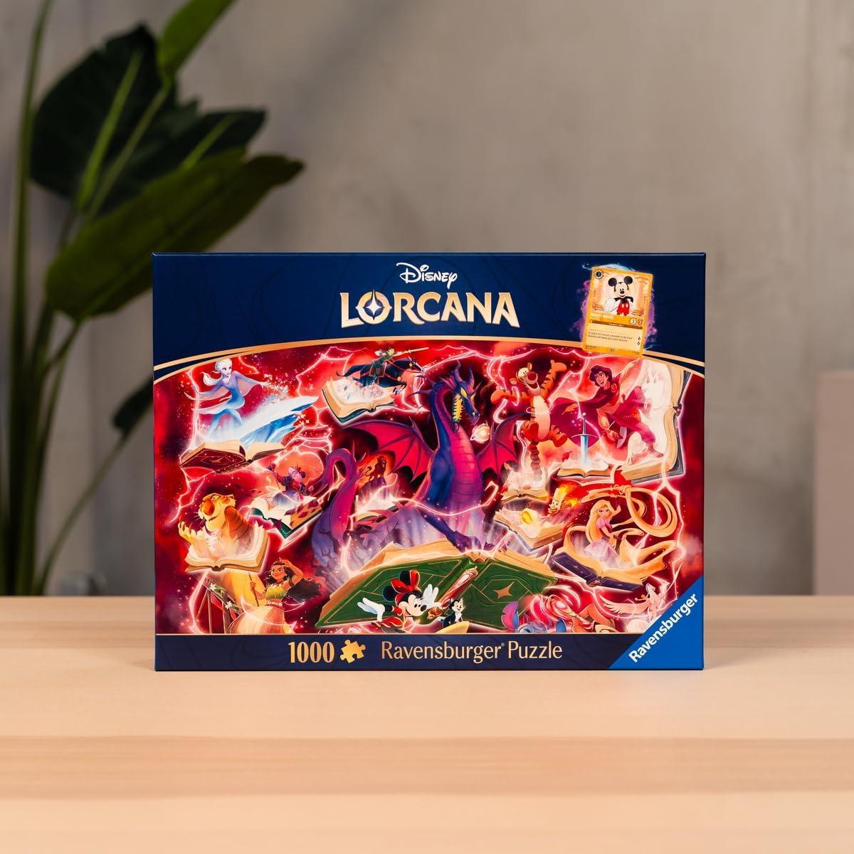 imageRavensburger Disney Lorcana Glimmers of The Realm Ruby 1000 Piece Jigsaw Puzzle Premium Quality Made in Europe FSC Certified Materials