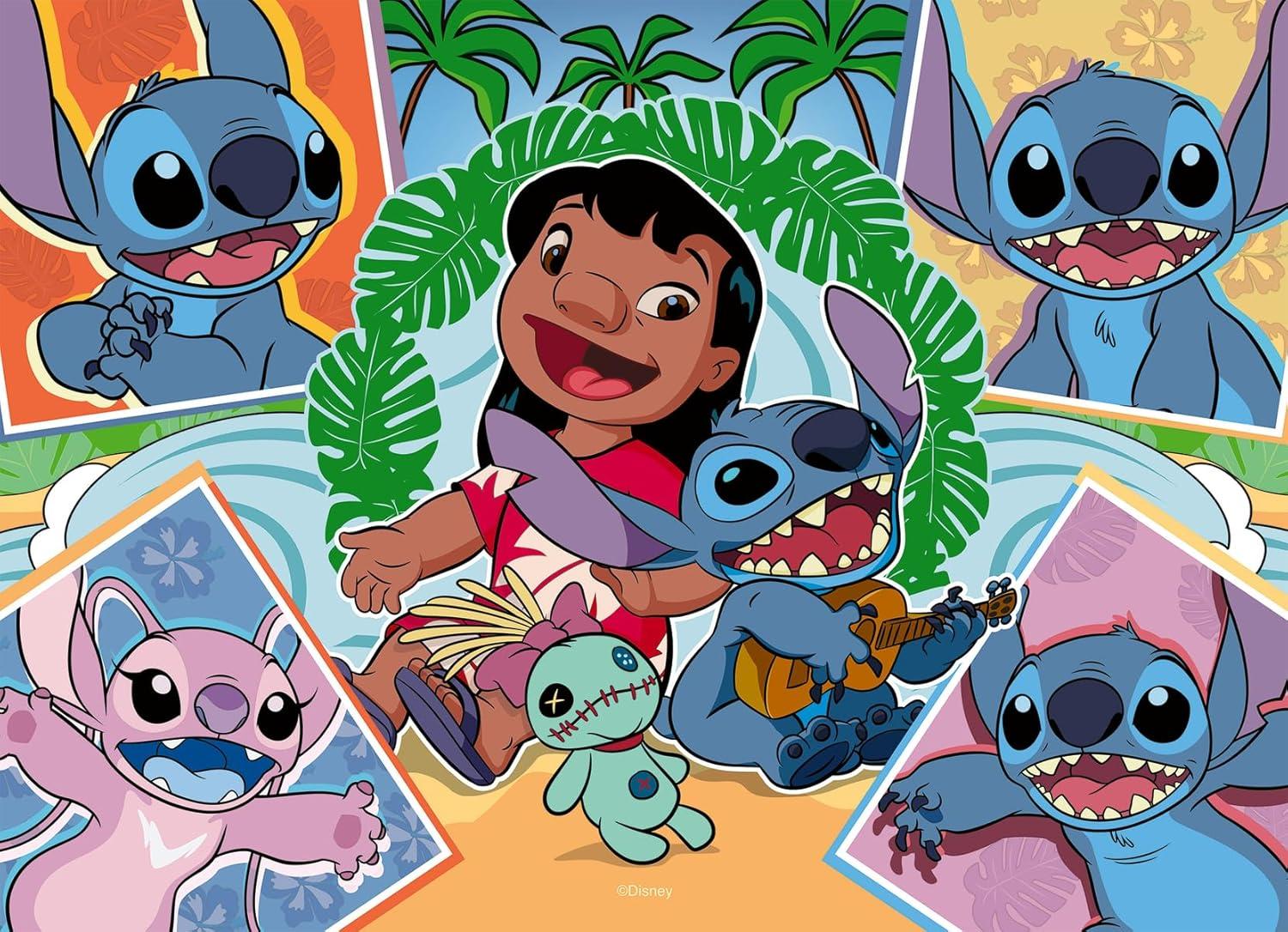 imageRavensburger Disney Stitch Bumper Pack 4x100 Piece Jigsaw Puzzle for Kids Every Piece is Unique Pieces Fit Together Perfectly