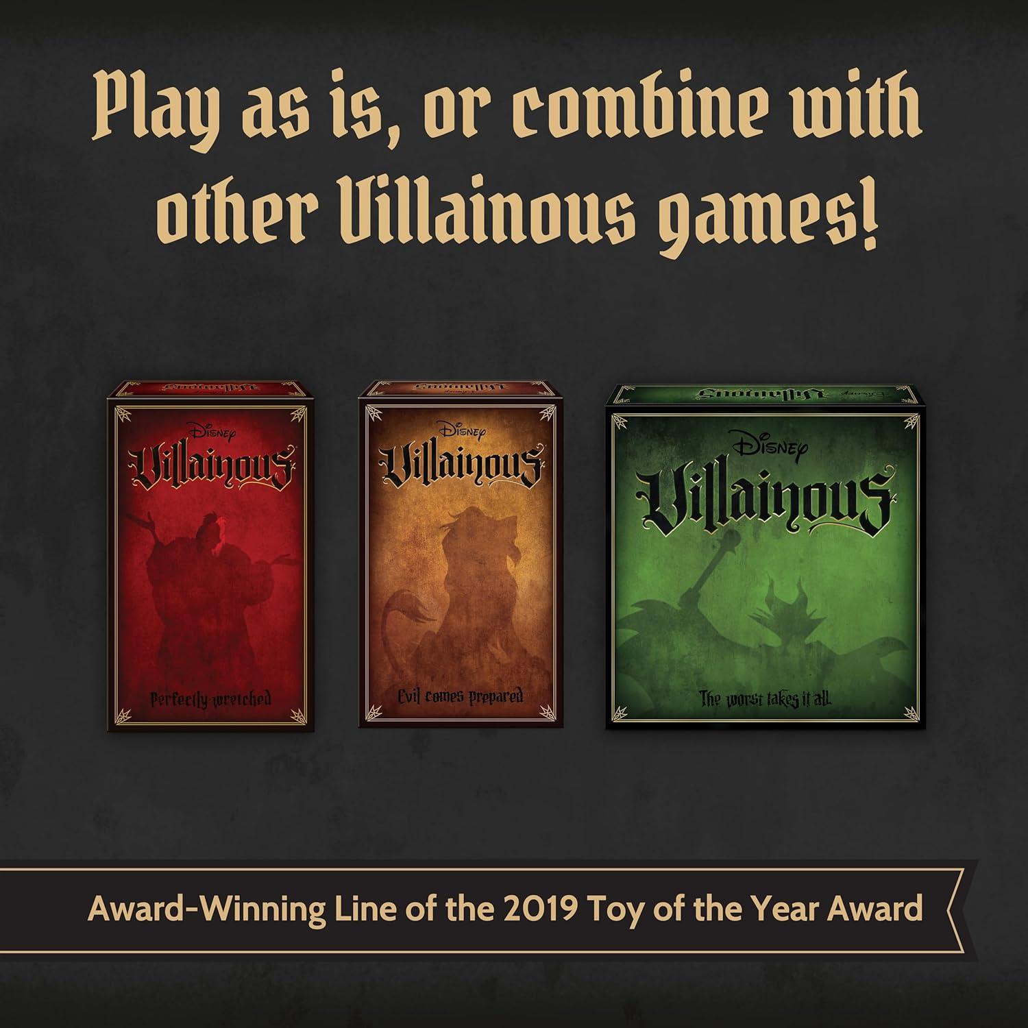 imageRavensburger Disney Villainous Bigger and Badder Strategy Board Game New Pixar Villains Play as Syndrome Lotso or Madam Mim Standalone or Expand with Other Villainous Games Ages 10