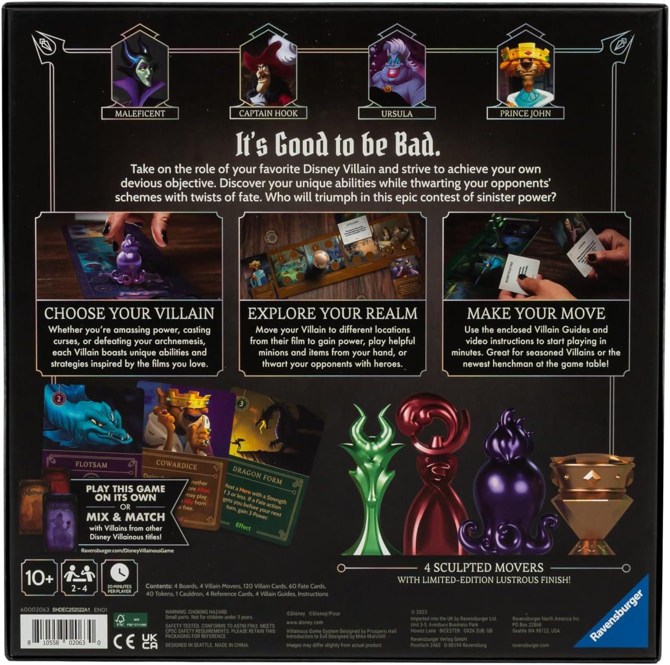 imageRavensburger Disney Villainous Introduction to Evil Disney 100 Edition Strategy Board Game for Age 10 ampamp Up