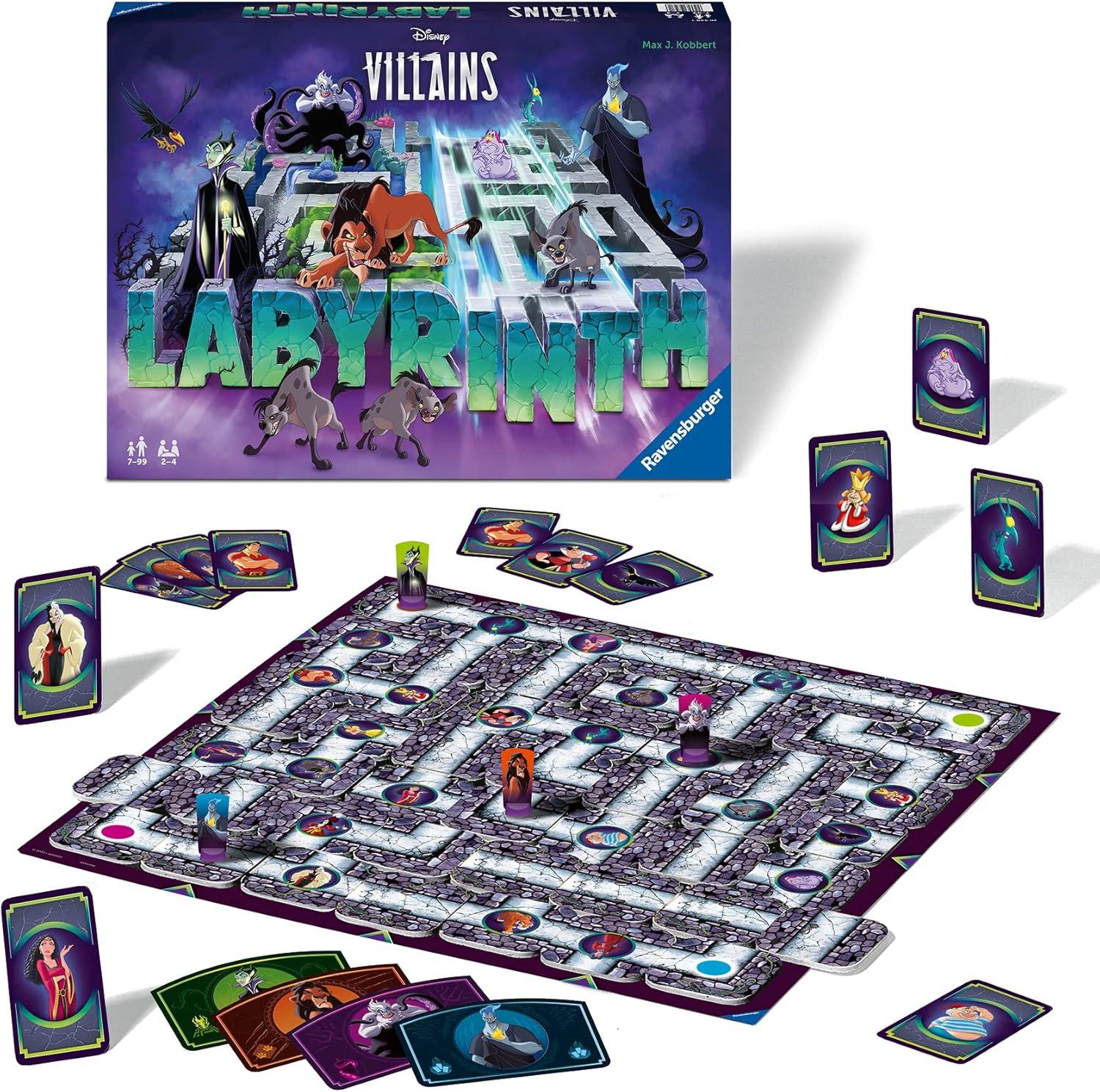 imageRavensburger Disney Villains Labyrinth Board Game Engaging Family Fun for Ages 7 and Up Dynamic Maze Puzzle Quality Design Ideal Gift for Disney Fans