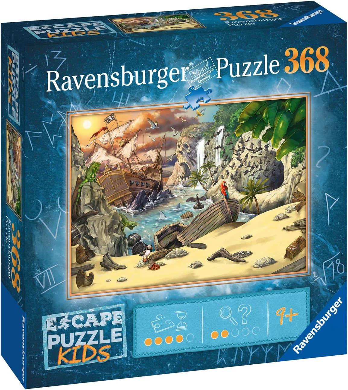 imageRavensburger Escape Kids Puzzle Pirates Peril 368 Piece Jigsaw Game for Kids Engaging Storyline with Hidden Riddles Quality Materials Matte Finish FSC Certified Climate Pledge Friendly