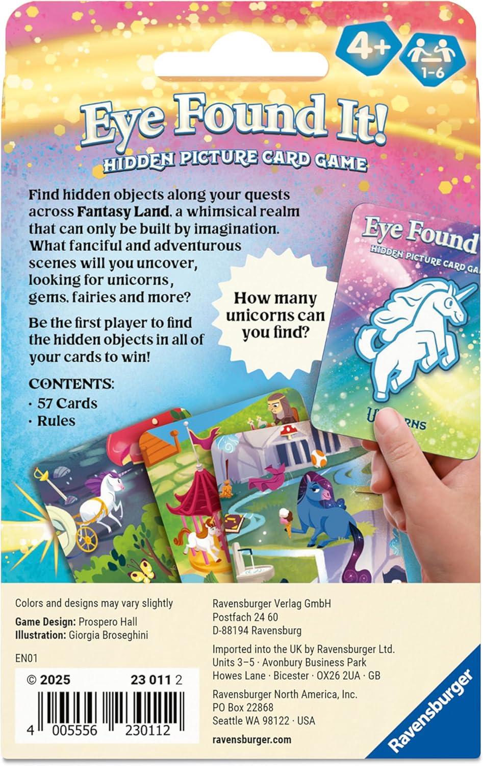 imageRavensburger Fantasy Eye Found It Card Game Fun SpotIt Style Search Game for Kids ampamp Families Promotes Focus Memory ampamp Observation TravelFriendly Ages 3
