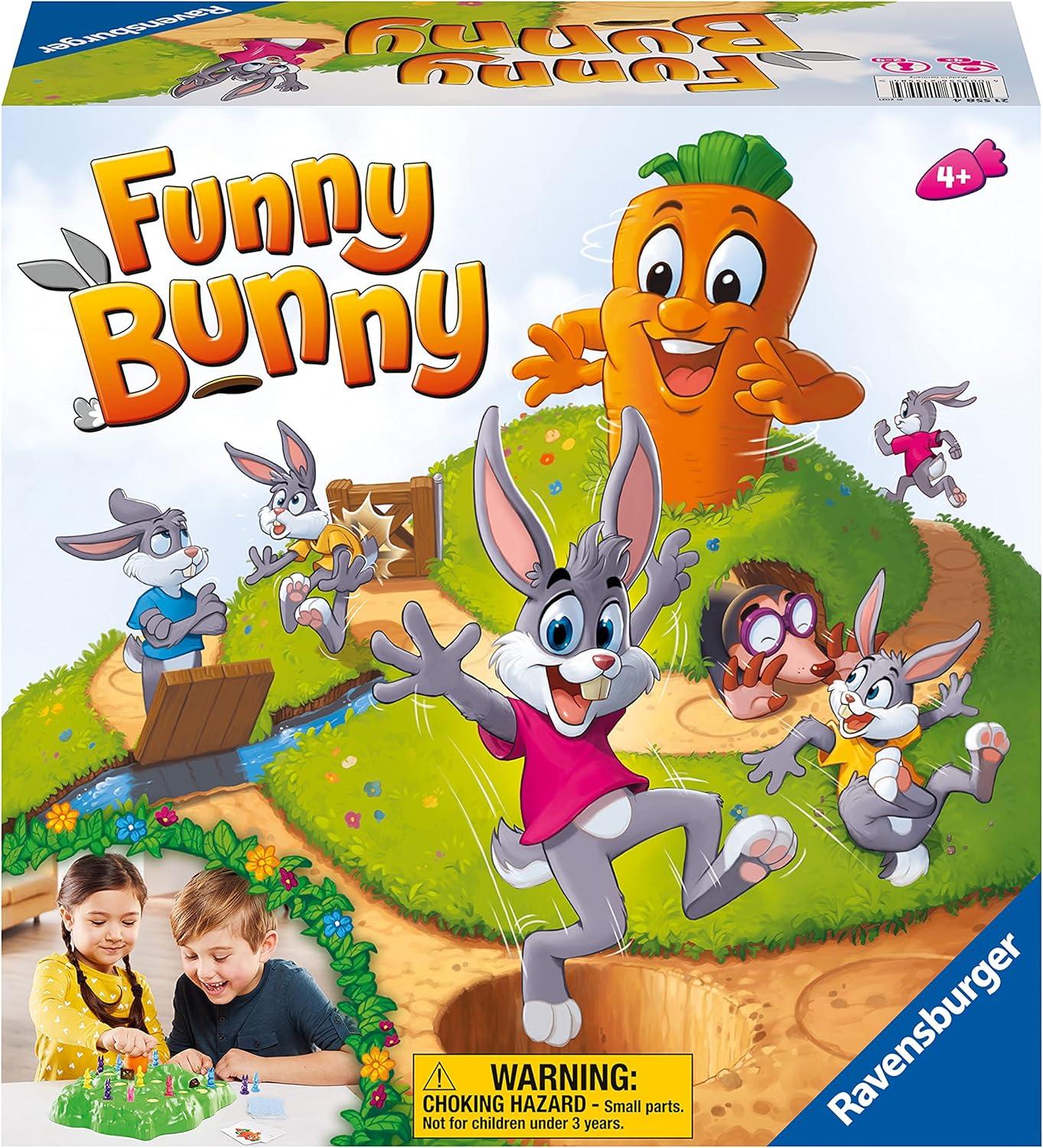 imageRavensburger Funny Bunny Game Engaging Family Board Game for Kids and Adults Quick Gameplay EasytoFollow Instructions Unique Replay Value Ages 4 and Up