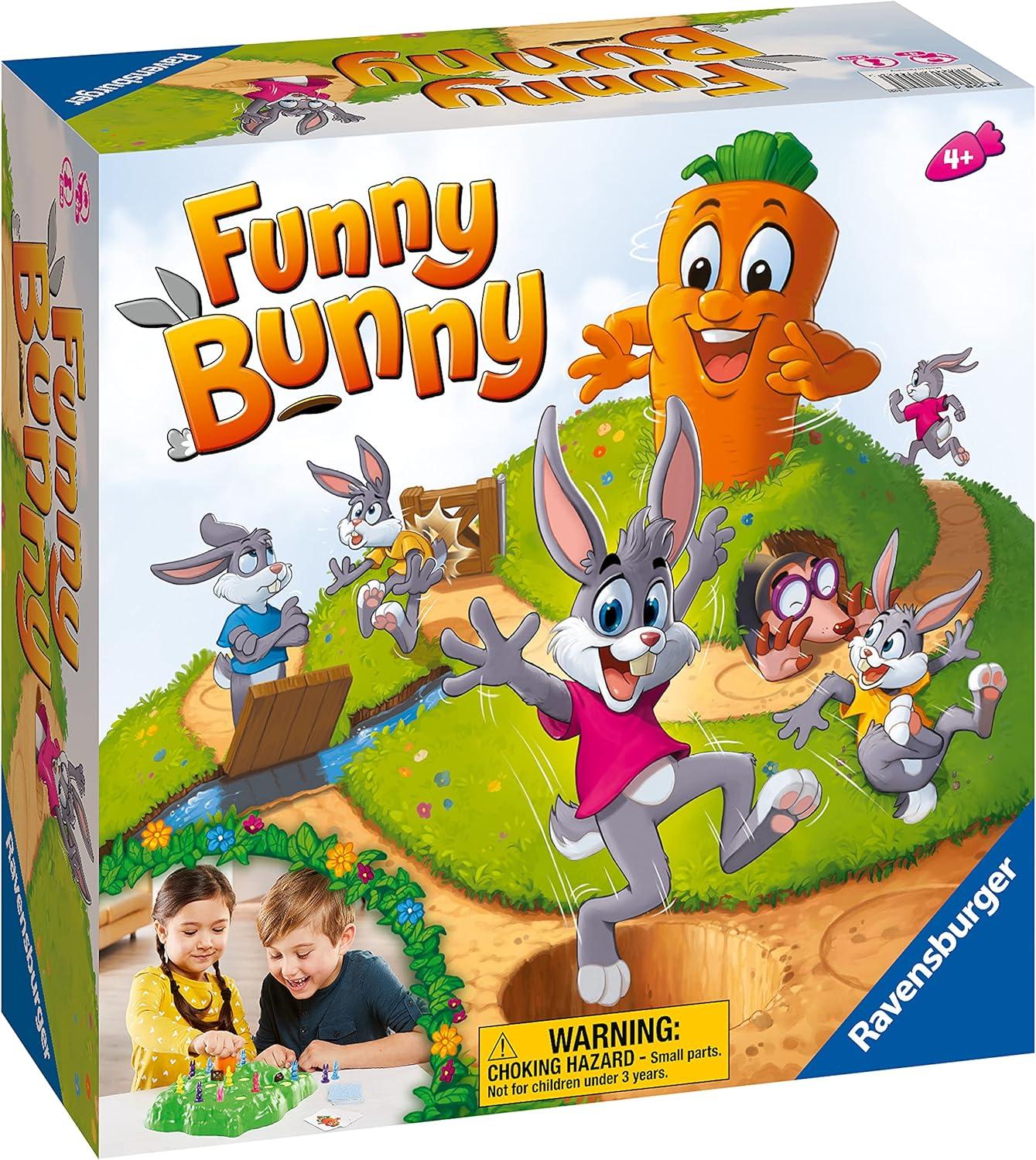 imageRavensburger Funny Bunny Game Engaging Family Board Game for Kids and Adults Quick Gameplay EasytoFollow Instructions Unique Replay Value Ages 4 and Up