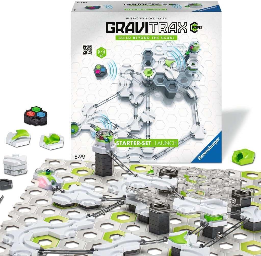 imageRavensburger GraviTrax POWER Launch StarterSet Plastic Marble Run Set for Kids 8 and Up Science Theme Compatible with All GraviTrax Sets