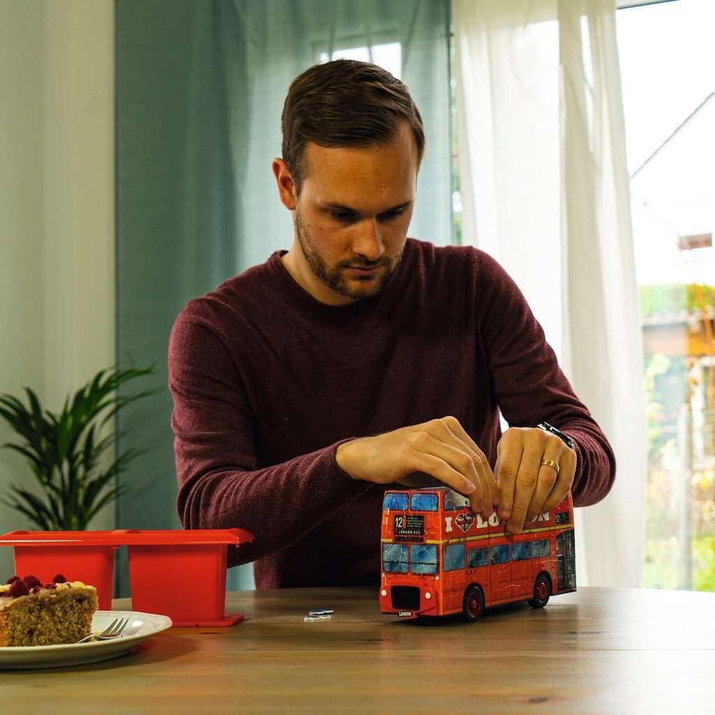 imageRavensburger London Bus 216 Piece 3D Jigsaw Puzzle for Kids and Adults 12534 Great for Any Birthday Holiday or Special OccasionRed London Bus 3D Puzzle