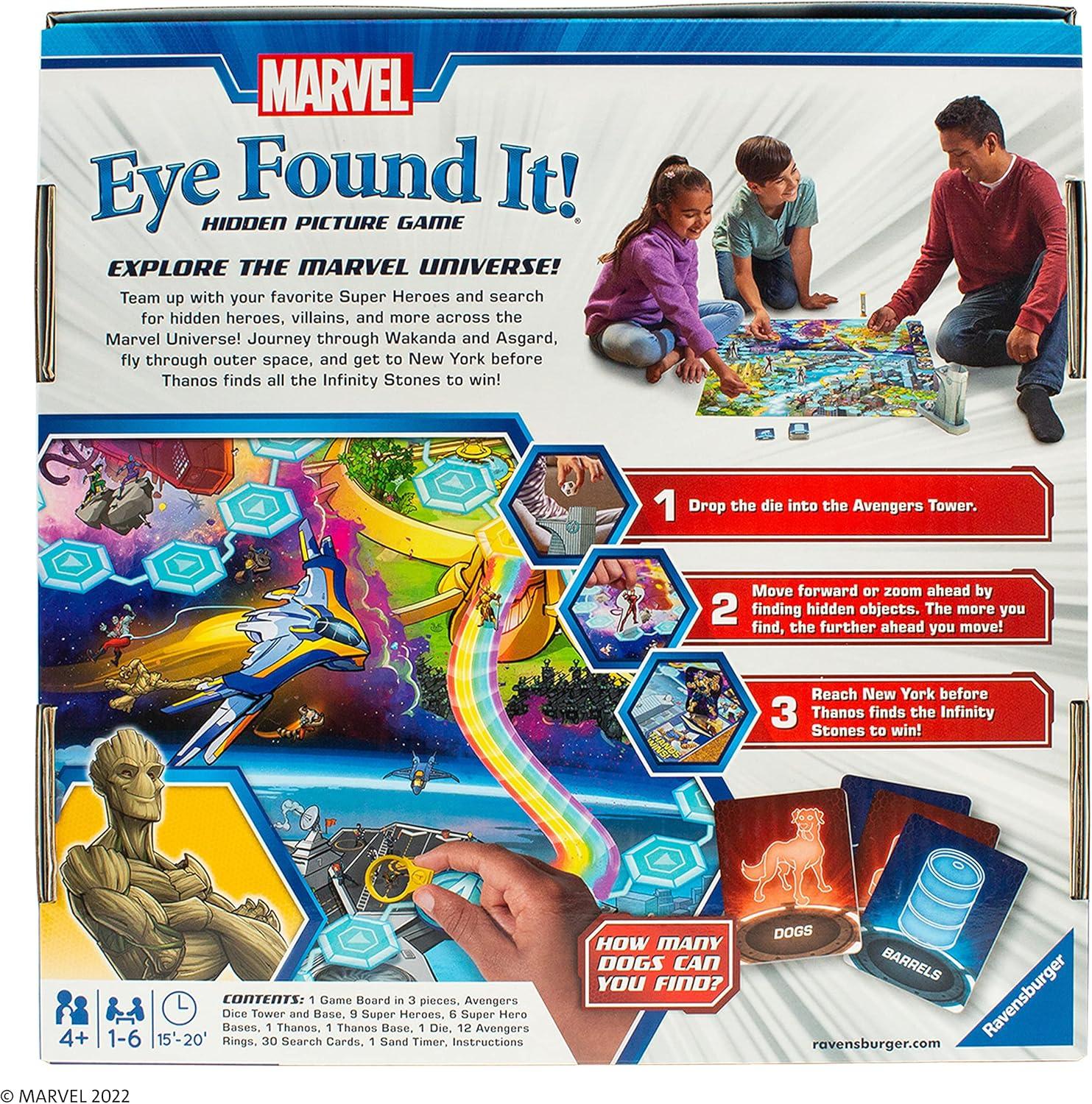 imageRavensburger Marvel Eye Found It Board Game Engaging Puzzle Game for Kids and Adults Features Beloved Marvel Characters Encourages Memory and Observation Skills Ideal Gift for Marvel Fans
