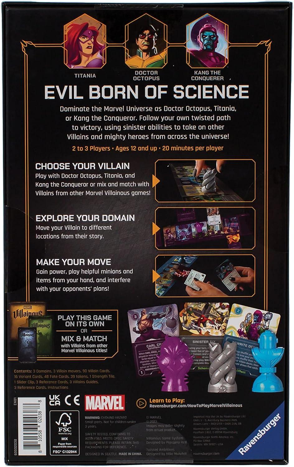 imageRavensburger Marvel Villainous Twisted Ambitions Engaging Strategy Board Game Perfect for Marvel Fans ampamp Families Compatibility with Other Marvel Villainous Games High Replay Value