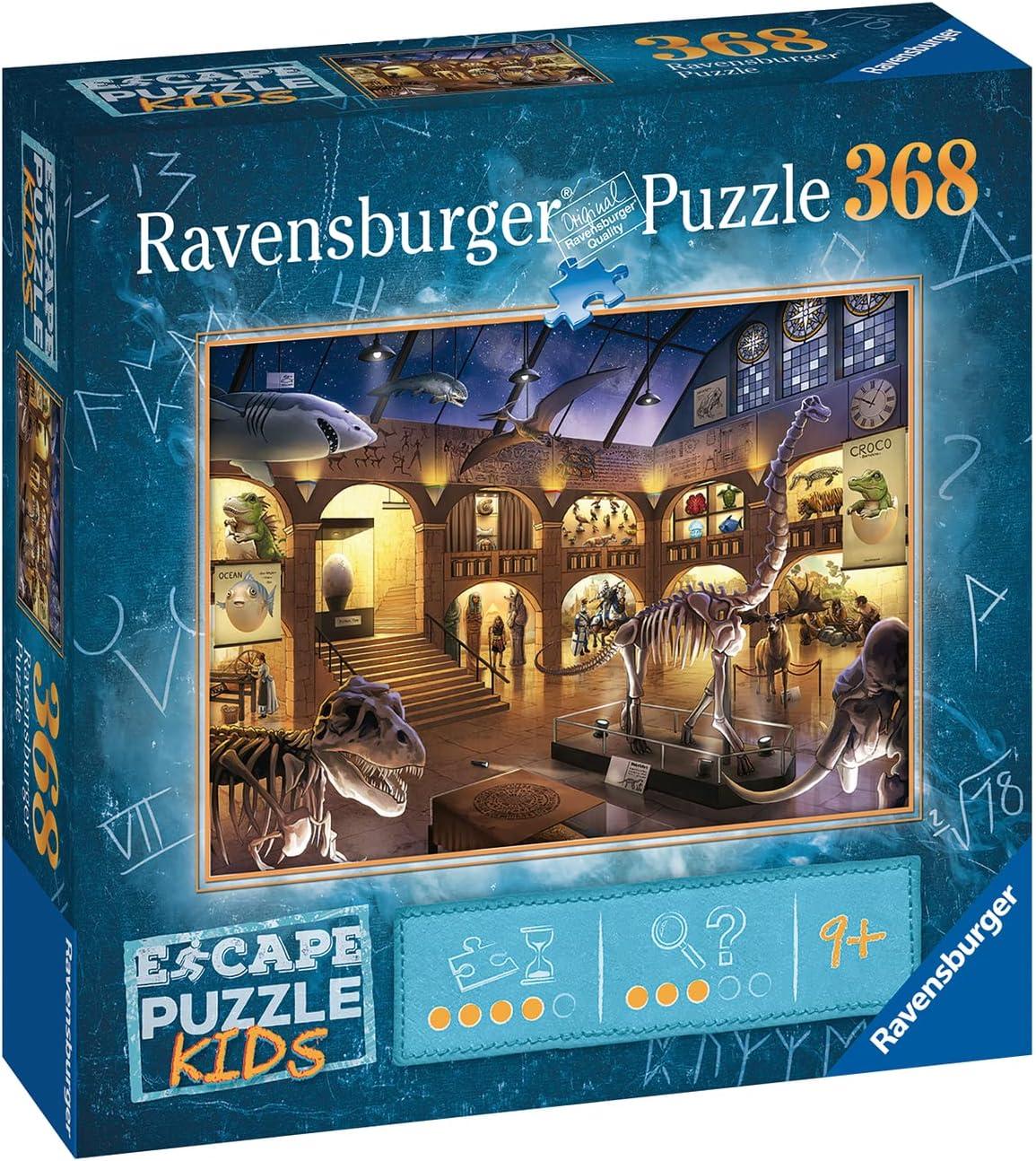 imageRavensburger Museum Mysteries Escape Puzzle 368 Piece Jigsaw for Kids Exciting Storyline Mathematical Riddles Quality Materials Climate Pledge Friendly