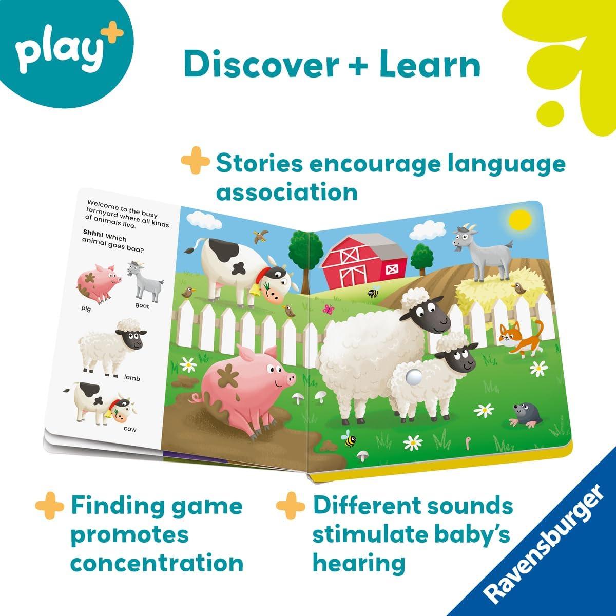 imageRavensburger Play ShhWhos There Baby Animals First Sound Book Engages Toddler Curiosity ampamp Learning