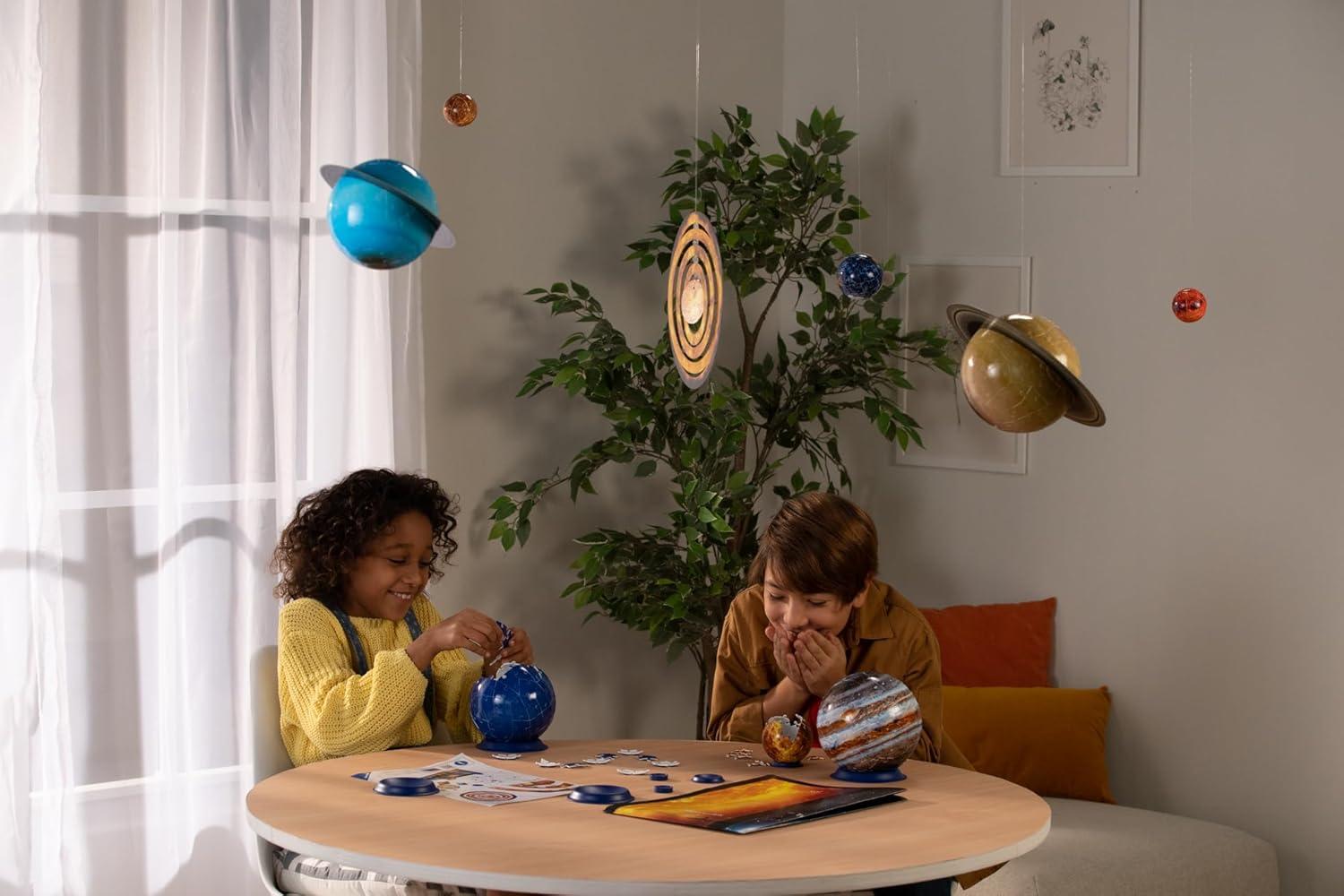 imageRavensburger Solar System 540 Piece 9 Planet 3D Jigsaw Puzzle Set for Kids ampamp Adults Easy Click Technology Durable Material MESH AccreditedSolar System