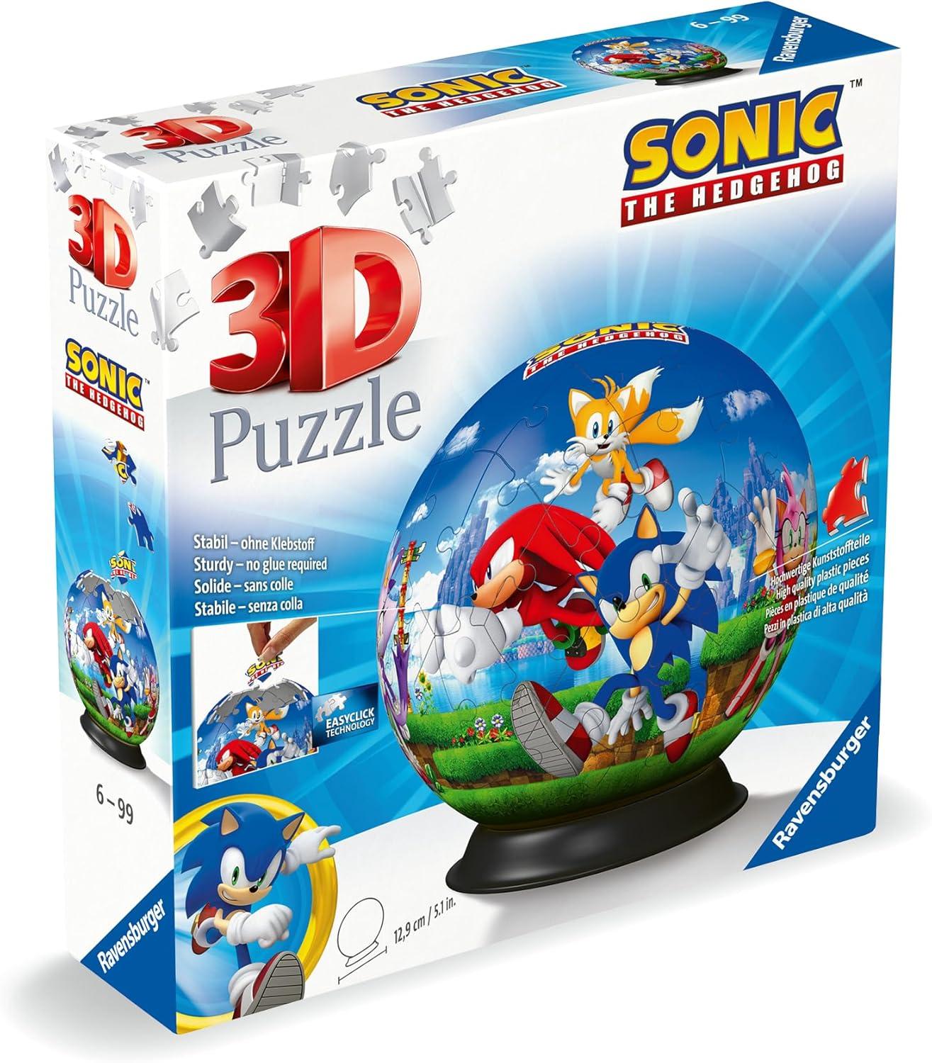 imageRavensburger Sonic The Hedgehog 3D Jigsaw Puzzle Ball for Adults and Kids 11592 Great Gift for Any Birthday Holiday or Special Occasion