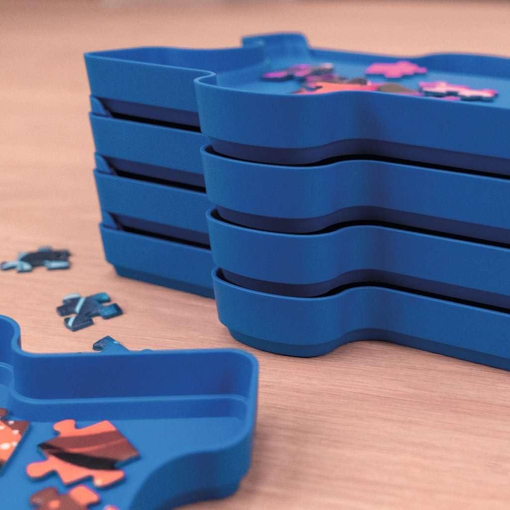 imageRavensburger Sort ampamp Go Puzzle Accessory for Kids and Adults 6 Plastic Sorting Trays Puzzle Piece Sorter Ideal for 300 to 1000Piece Puzzles