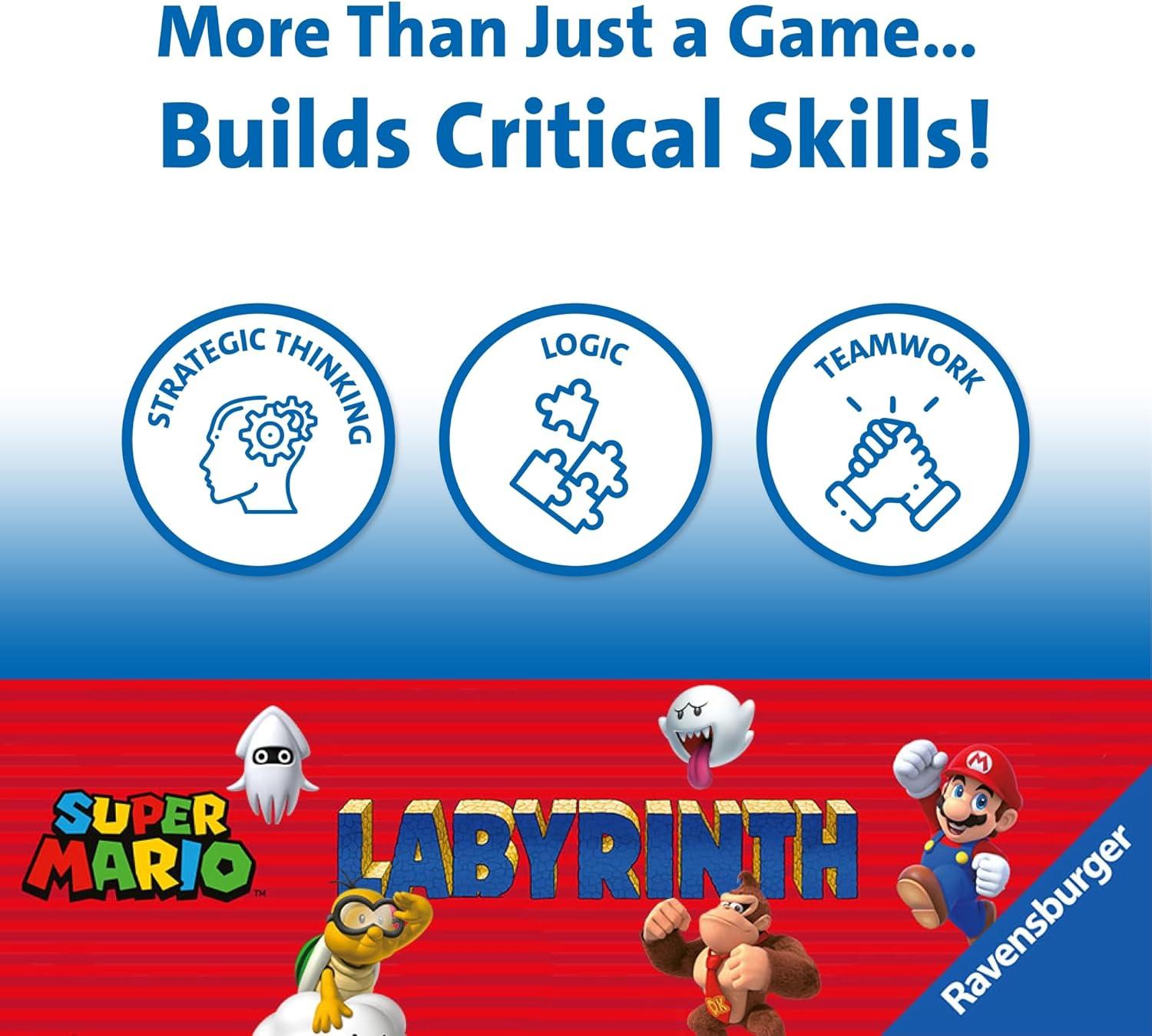 imageRavensburger Super Mario Labyrinth Board Game A Strategic Maze Challenge for Family Nights Great Birthday Gift 24 Players Kids Ages 710 and Older