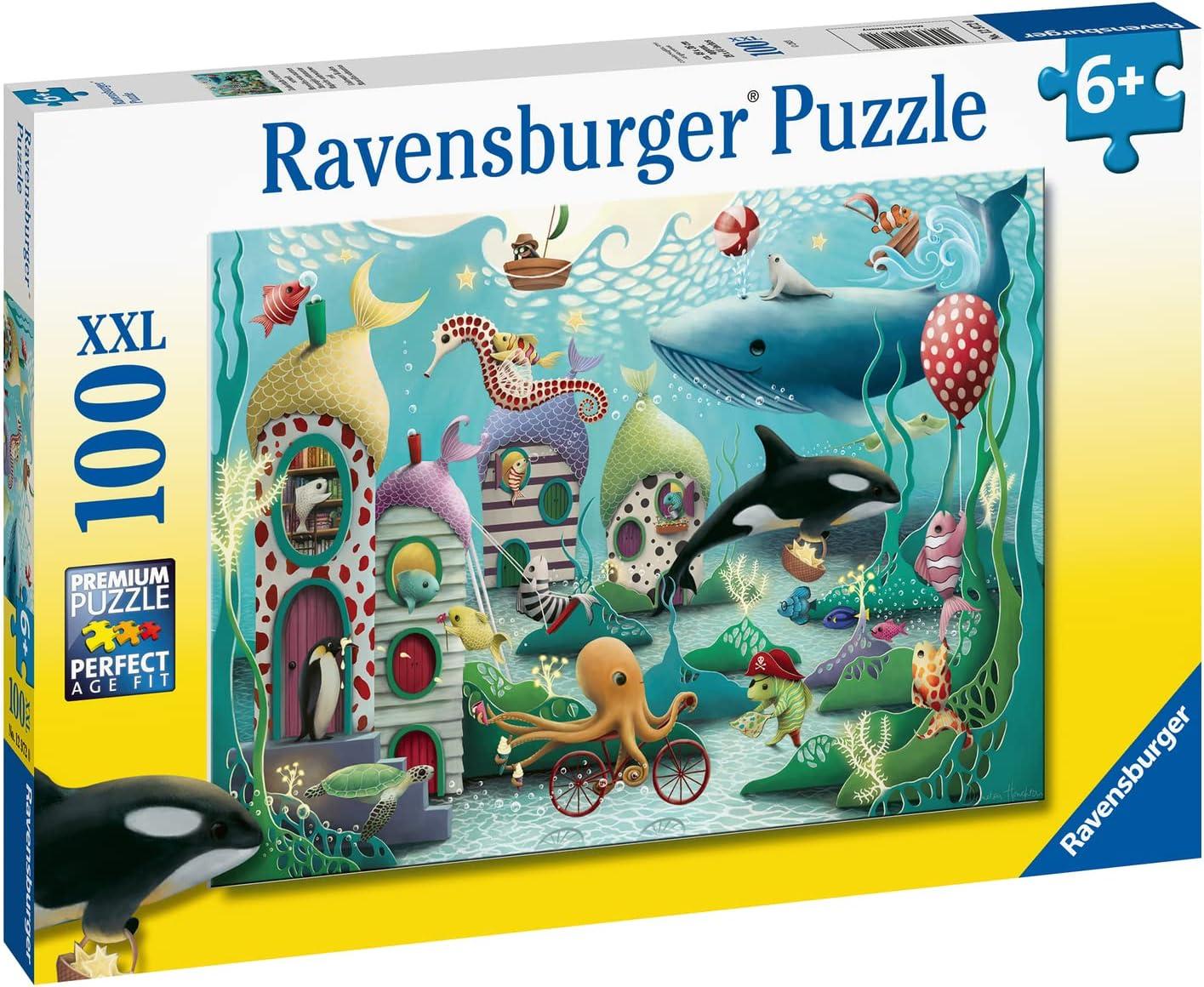 imageRavensburger Underwater Wonders 100 Piece Jigsaw Puzzle for Kids Fun and Educational Toy Perfect Age Fit Sustainable Wooden Pieces Climate Pledge Friendly 12972