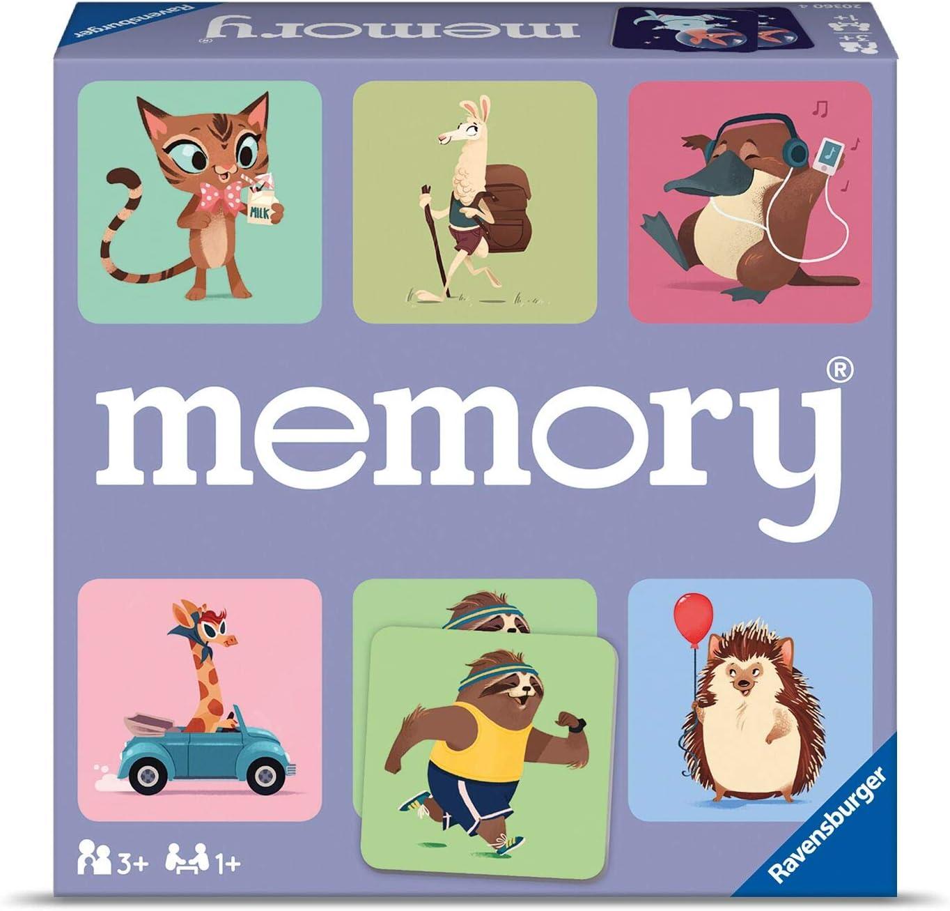 imageRavensburger Wild World of Animals Memory Game for Boys ampamp Girls Age 3 ampamp Up A Fun ampamp Fast Cuddly Matching Game 20360