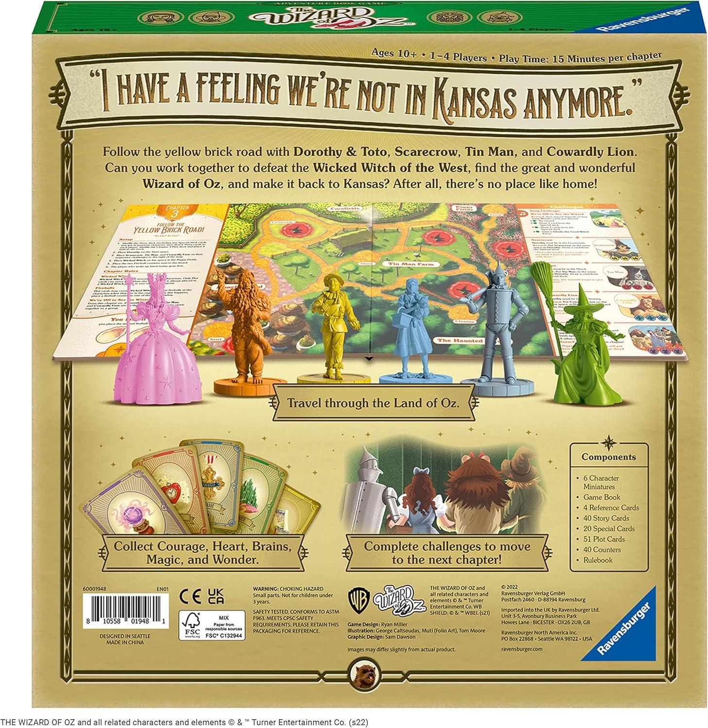 imageRavensburger Wizard of Oz Adventure Book Game for Ages 10 ampamp Up Immersive StoryBased Gameplay Detailed Miniatures Ideal Gift for Brain Teaser Enthusiasts Interactive Group Activity