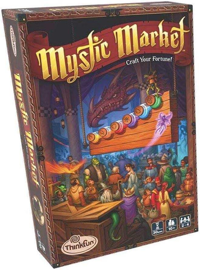 imageThinkFun Mystic Market Strategy Card Game For 24 Players Ages 10 and Up An Exciting Fast Paced Game Perfect for Both Families and Gamers Multi