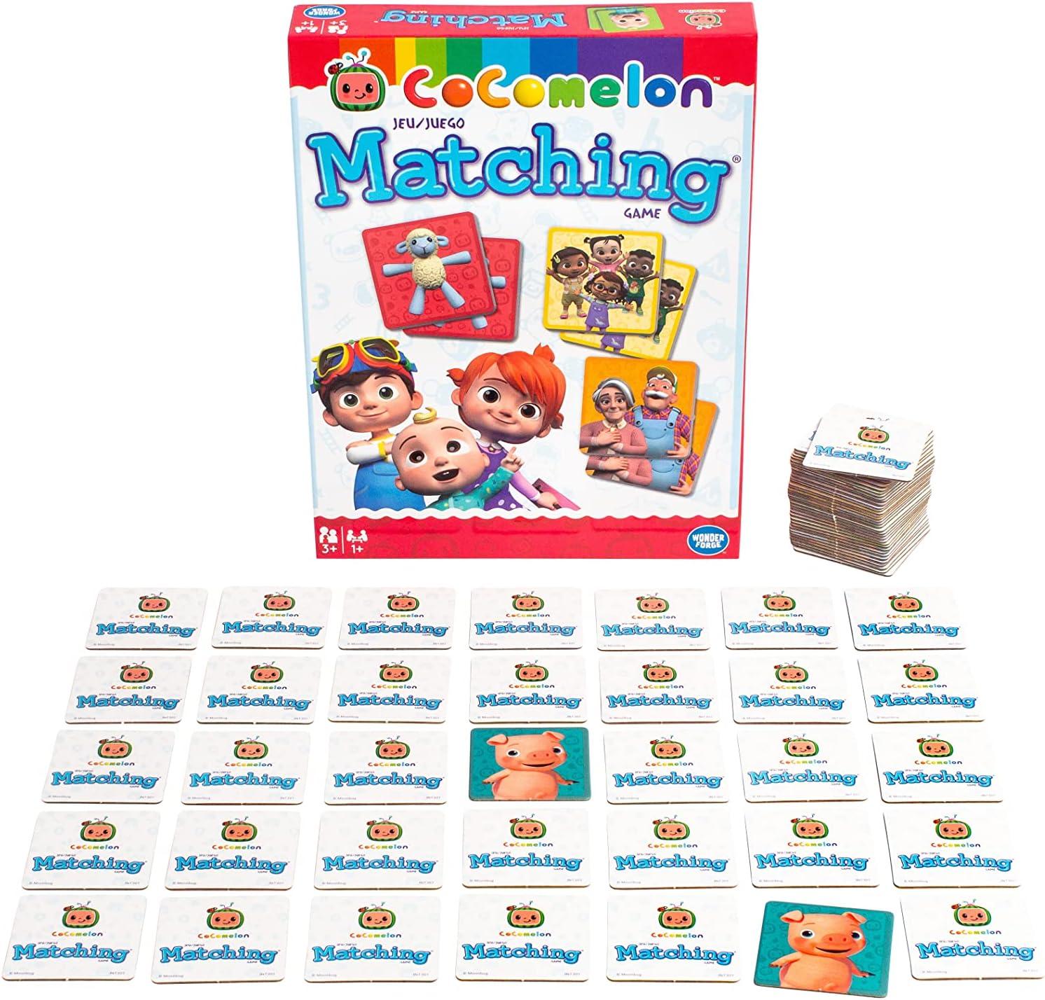 imageWonder Forge CoComelon Memory Game Engaging Brain Teaser for Kids ampamp Adults Enhances Focus ampamp Matching Skills Features Beloved Characters Ideal Gift for Ages 3 and Up