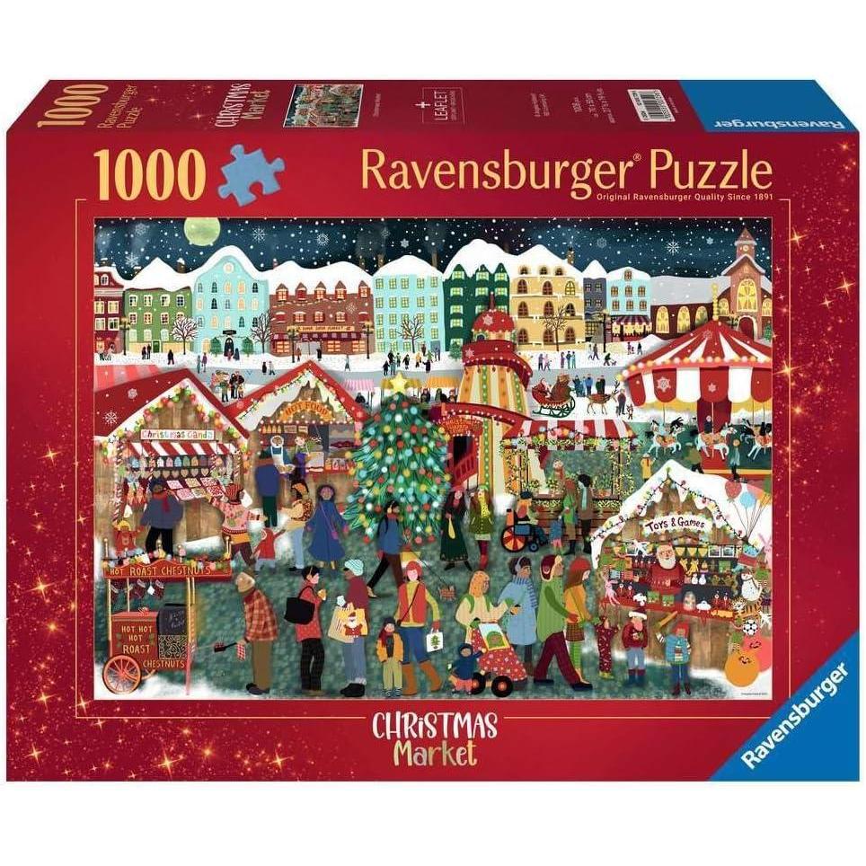 imageRavensburger Christmas Market 1000 Piece Jigsaw Puzzle Find Precious Gifts in This Quaint Country Market Stunning Detail Premium Quality Ages 12New Design