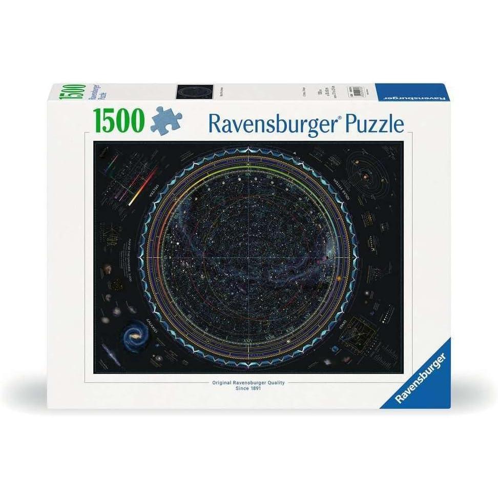 imageRavensburger Map of The Universe 1500 Piece Jigsaw Puzzle Stunning Vivid Imagery of Our Galaxy Colorful Detail of Galaxies Stars ampamp More Ideal Gift Frameable Art Puzzles for Adults