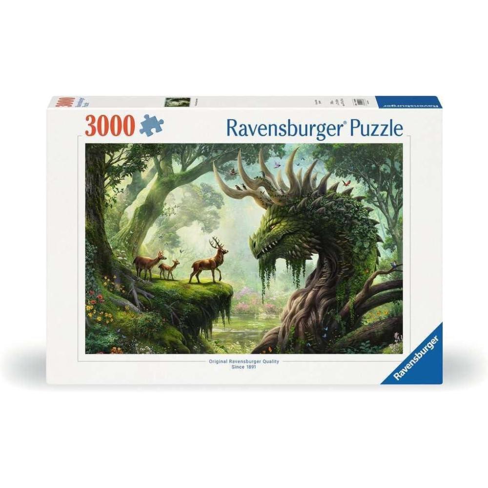 imageRavensburger The Forest Dragon Awakes 3000 Piece Jigsaw Puzzle Fantastical Mythical Scene in Stunning Bold Detail Frameable Premium Quality Puzzles for Adults