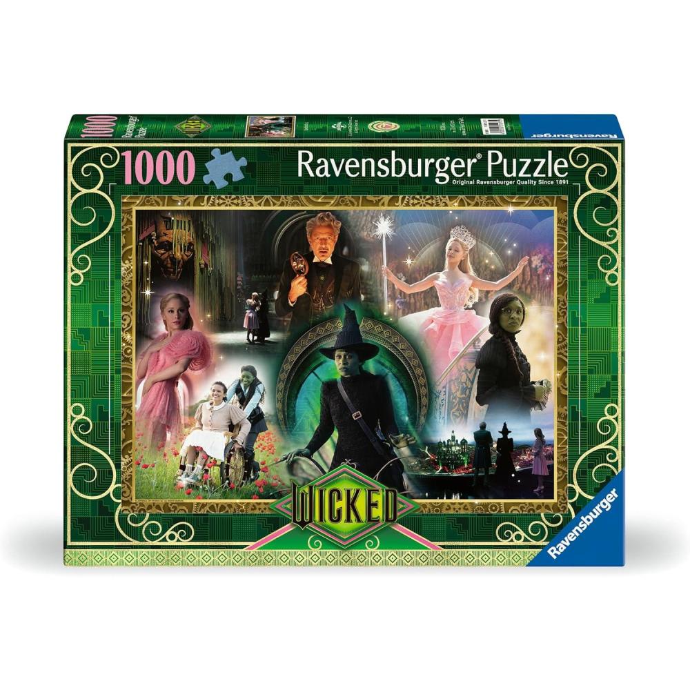 imageRavensburger Wicked Act I 1000 Piece Jigsaw Puzzle Bold Bright and Stunning Imagery from The New Version of Wicked Frameable Premium Quality Puzzles for Adults