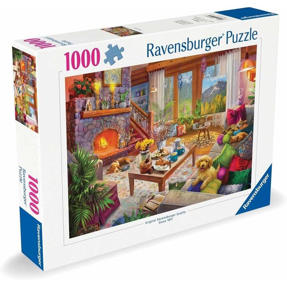 imageRavensburger Cozy Cabin 1000 Piece Jigsaw Puzzle for Adults 12000293 Handcrafted Tooling Made in Germany Every Piece Fits Together PerfectlyNew Packaging