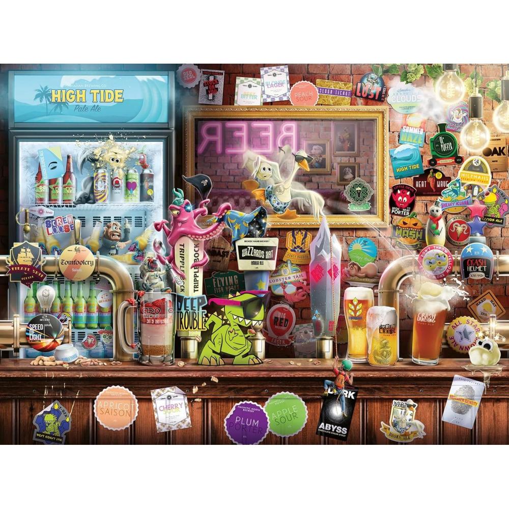 imageRavensburger Craft Beer Bonanza 1500 Piece Jigsaw Puzzle for Adults Unique Craft Beer Design Softclick Technology Sturdy Vibrant and GlareFreeOriginal Packaging