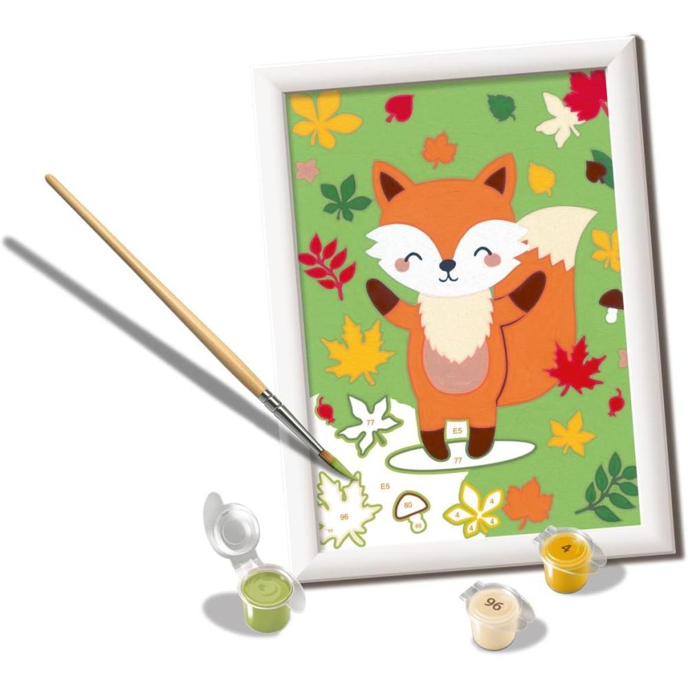 imageRavensburger CreArt Fantastic Fox Paint by Numbers Kit for Kids 25971 Painting Arts and Crafts for Ages 7 and Up