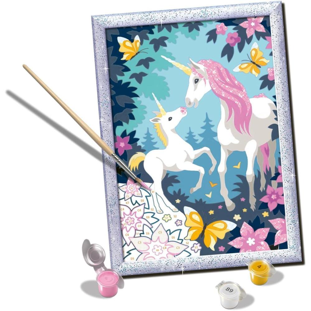 imageRavensburger CreArt Hello Little Unicorn Paint by Numbers Kit for Kids 25976 Painting Arts and Crafts for Ages11 and Up