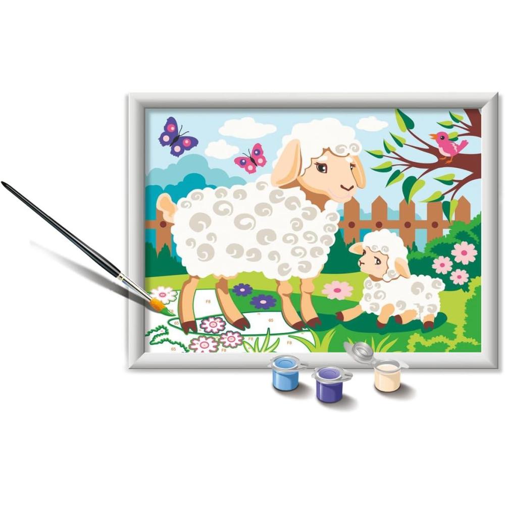imageRavensburger CreArt Sheep and Lamb Paint by Numbers Kit for Kids 23723 Painting Arts and Crafts for Ages 9 and Up