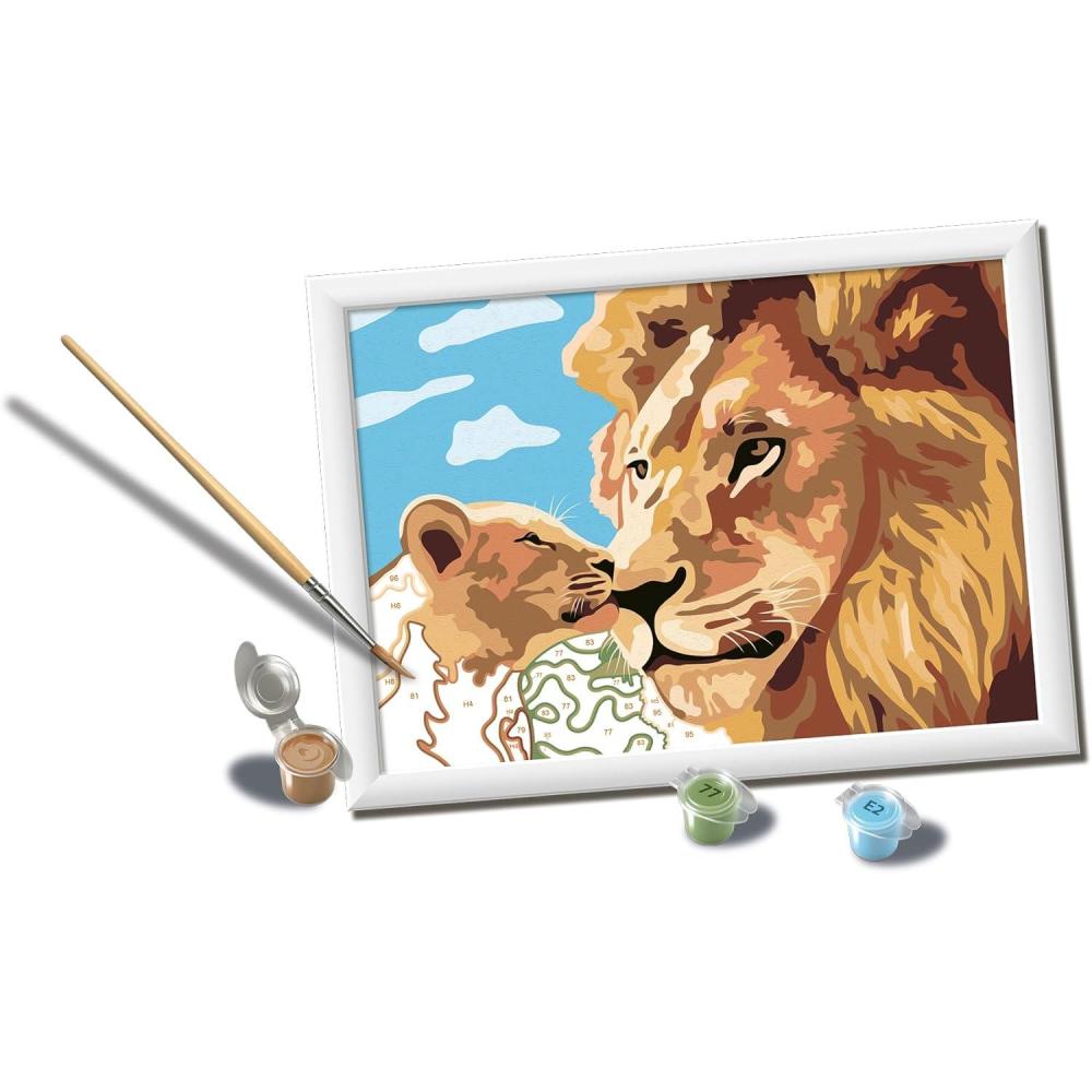 imageRavensburger Creart Lion Baby Paint by Numbers Kit for Children