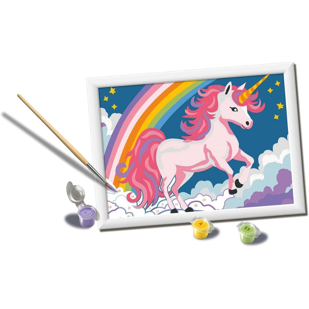 imageRavensburger Creart Pink Unicorn Paint by Numbers Kit for Children