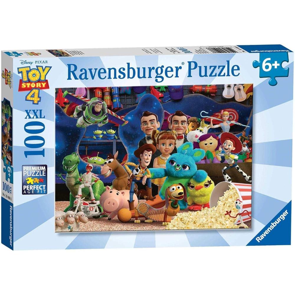 imageRavensburger Disney Pixar Toy Story 4100 Piece Kids Jigsaw Puzzle Unique Shapes GlareFree Surface FSCCertifiedSingle