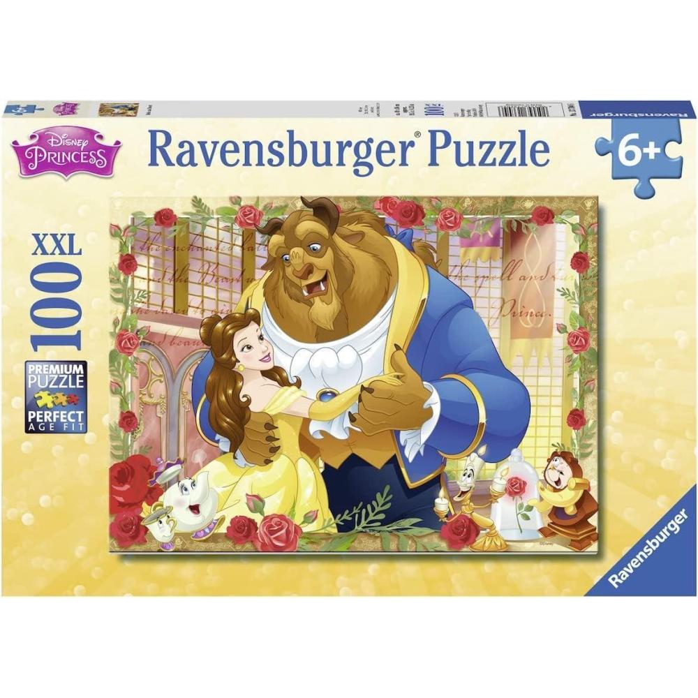 imageRavensburger Disney Princess Belle ampamp Beast Puzzle Set 100 Piece Kids Educational Toy Ideal for Enhancing Cognitive Skills for All Occasions
