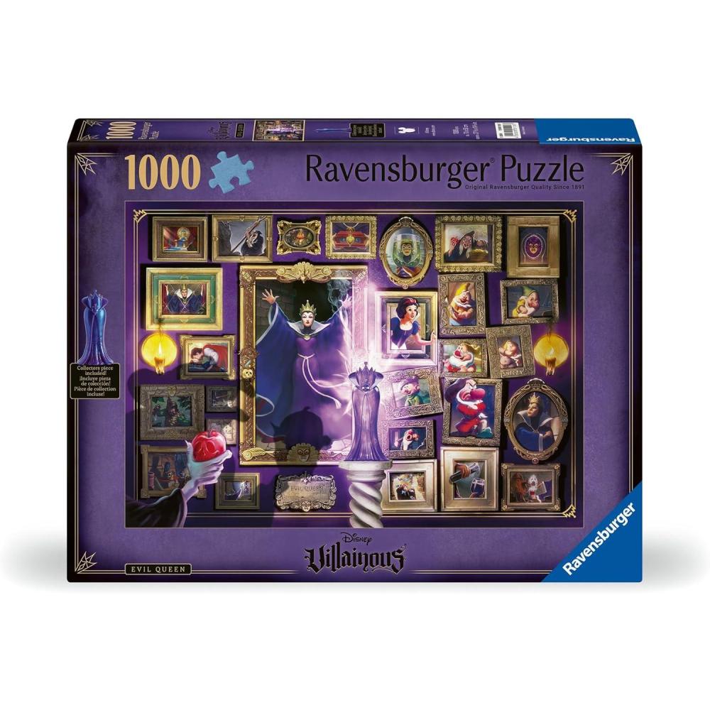 imageRavensburger Disney Villainous Evil Queen and Figurine 1000 Piece Jigsaw Puzzle for Adults 12001118 Handcrafted Tooling Made in Germany Every Piece Fits Together PerfectlyNew Packaging